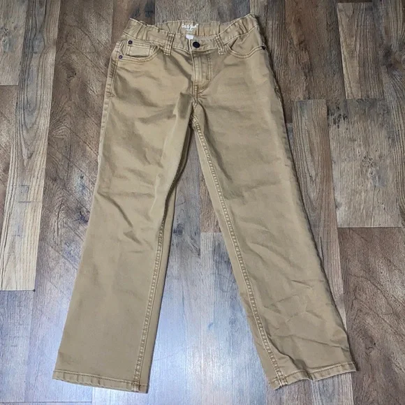 Cat Jack Bottoms Cat Jack Tan Straight Recto Husky Fit Pants